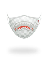 SHARKS IN PARIS (WHITE) FORM-FITTING MASK