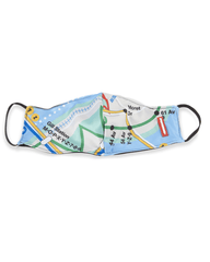 NYC SHARK MAP MASK (FORM-FITTING)