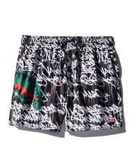 SCRIBBLE SHARK SHOTO SWIM TRUNKS