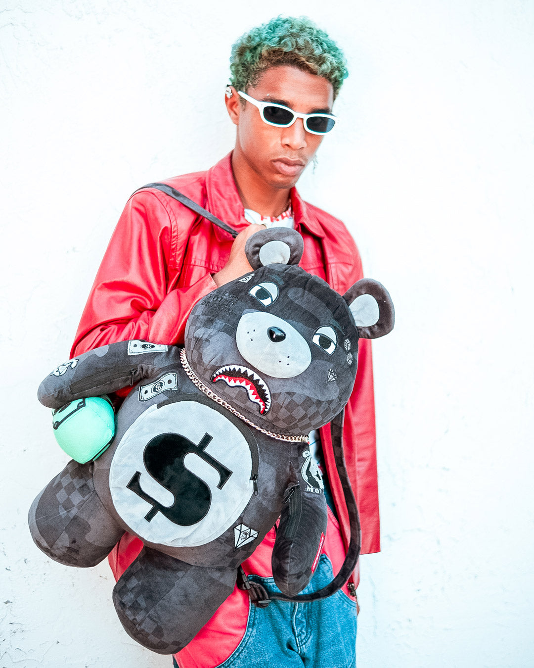 3AM NEVER SLEEP MONEYBEAR TEDDYBEAR BACKPACK