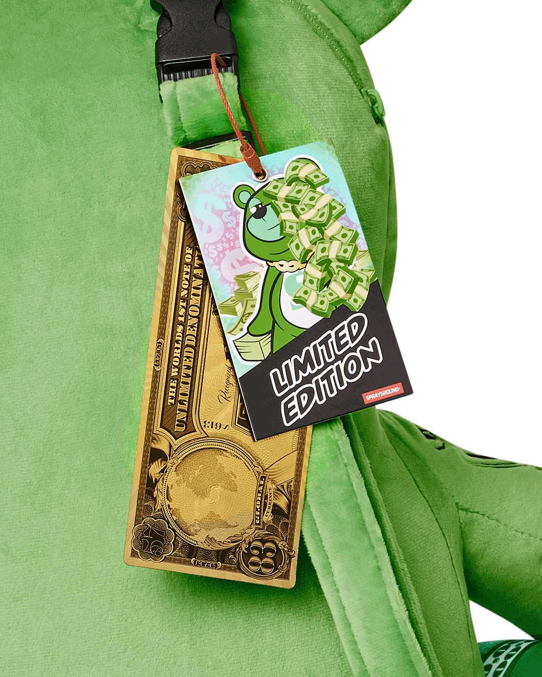 MONEYBEAR ZILLIONS TEDDYBEAR BACKPACK