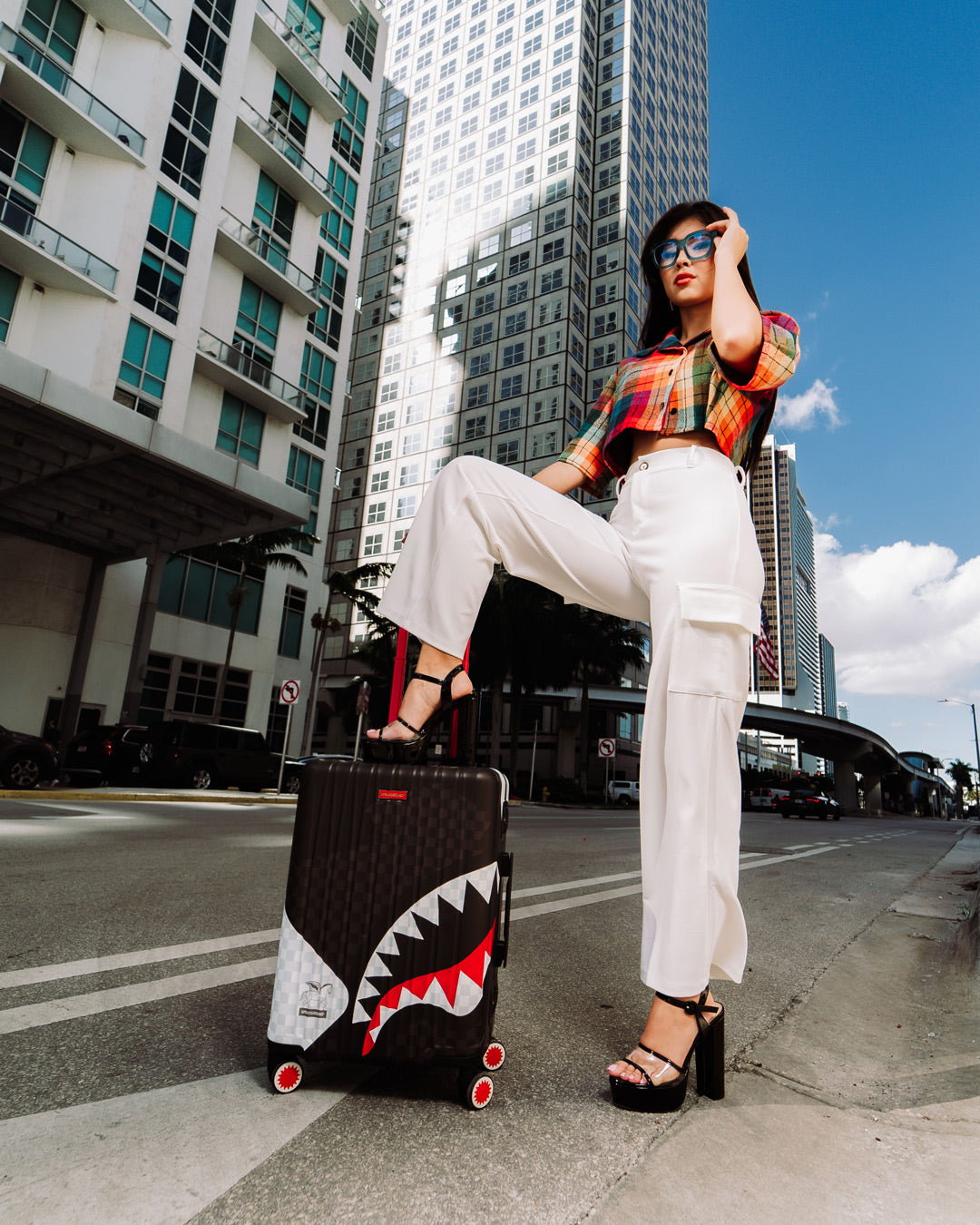 TRIPLE DECKER HEIR TO THE THRONE HARDSHELL CARRY-ON LUGGAGE